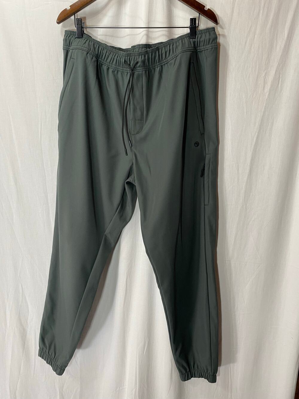 Point Summit Jogger Pant Men XL Green Softshell Wicking Flex Water Resistant